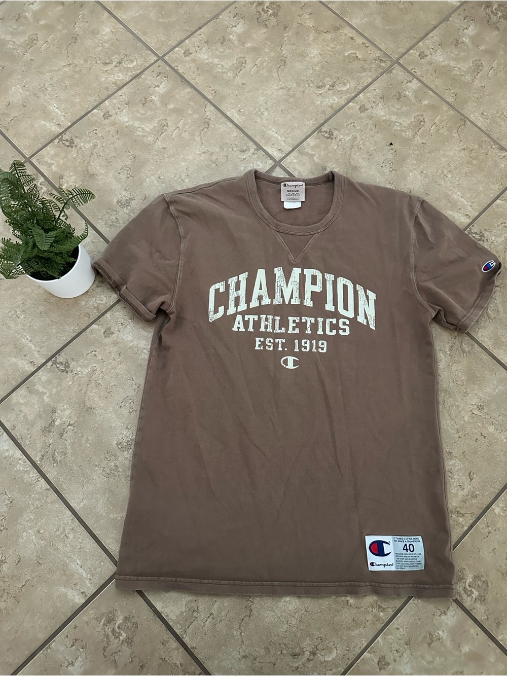 BROWN CHAMPION VINTAGE TEE